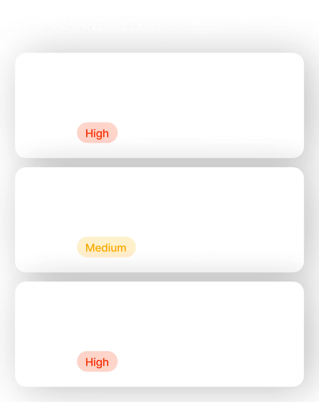 Watchlist Immediate FastX